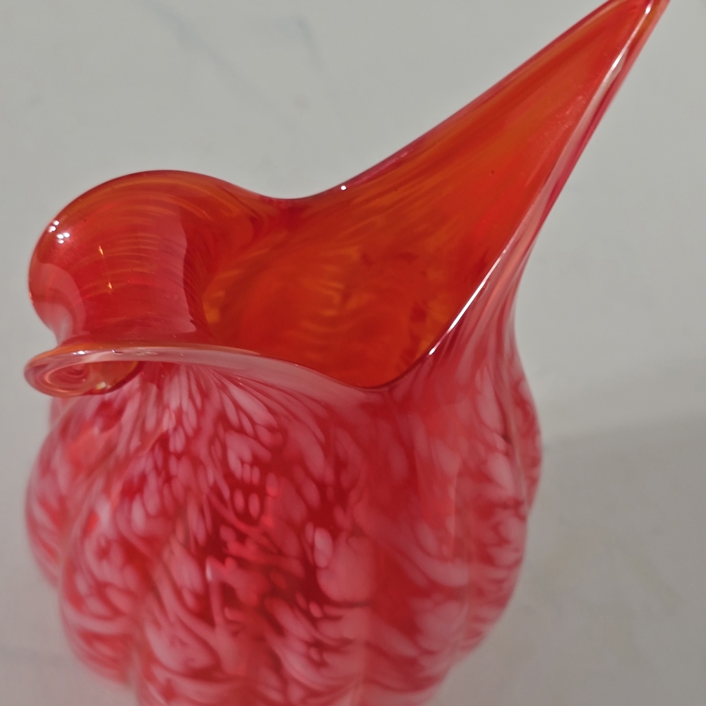 Lefton Red Glass Pitcher